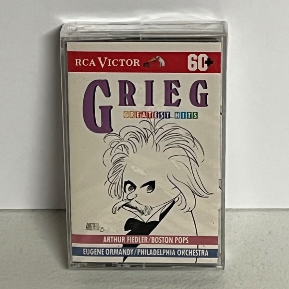 Vintage 1991 Grieg Greatest Hits Sealed Cassette RCA Victor Classical - Picture 1 of 6